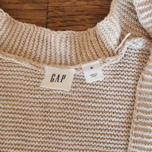 𝅺Gap Sweater Duster Long Cardigan Cream M - Picture 4 of 7